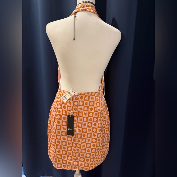 Apron silk mini dress flower power - Picture 10 of 14